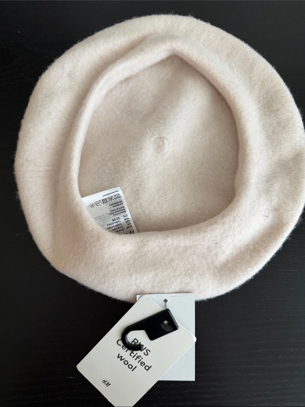 H&M Cream Wool Beret